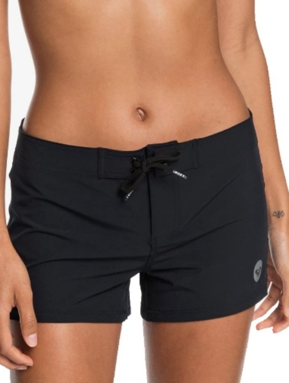 NWT Roxy Black Board Shorts Quick Dry Swim To Dye 2" Beach Pool Water - Size L